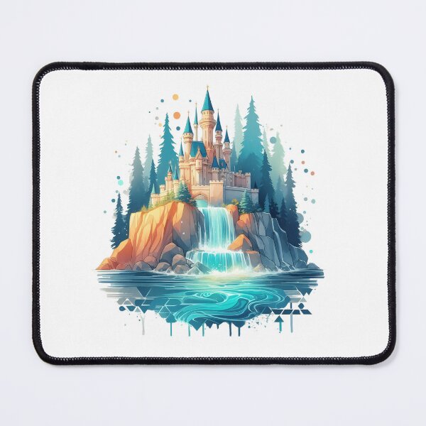 Item preview, Beautiful Fastasy castle with waterfall designed and sold by Fr0mtheMachine.