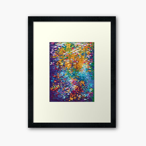 The Dance of Leaves Framed Art Print