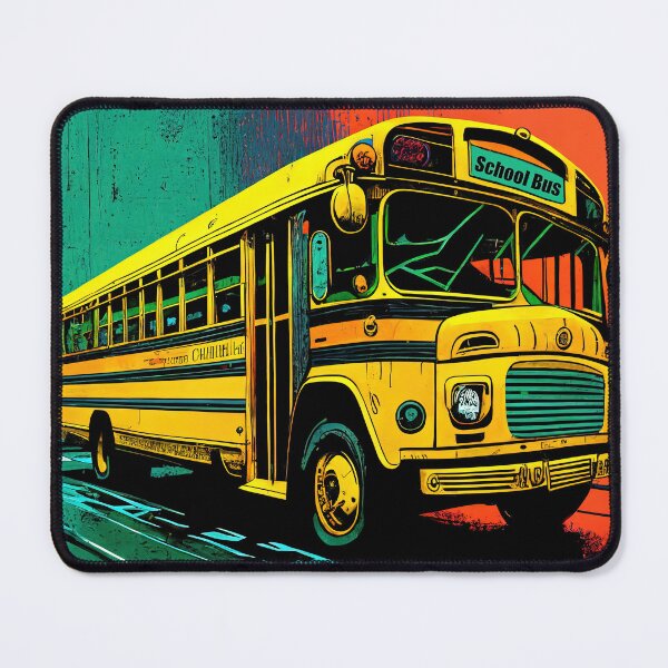 Artikelvorschau, Zurück zur Schule: Ein Vintage-Bus auf der modernen Leinwand entworfen und verkauft von artwaves.