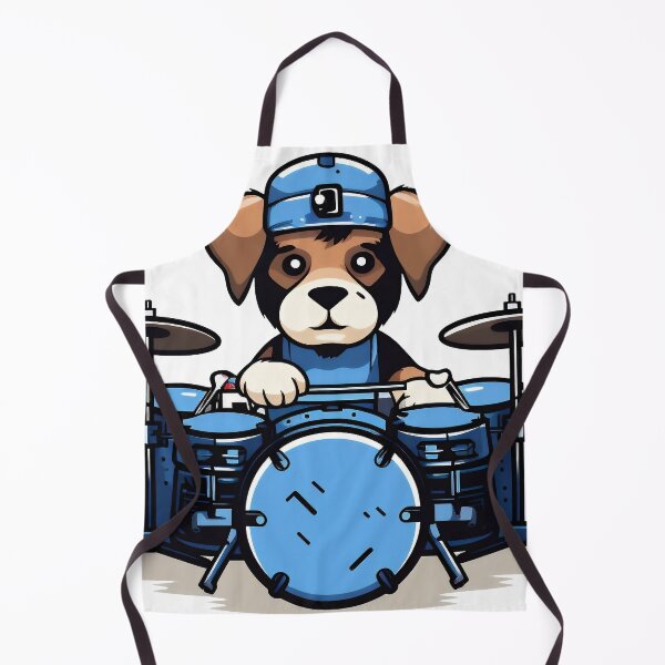 Item preview, dog playing drums designed and sold by javierparra.