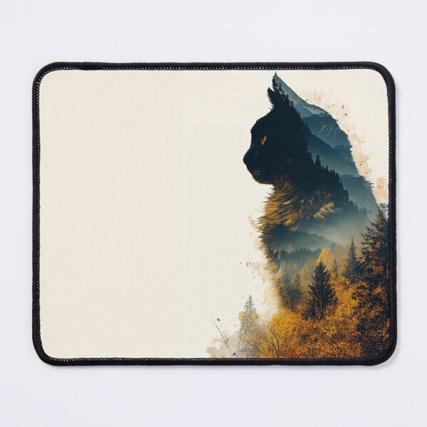 Item preview, Night Cat Double Exposure designed and sold by Ewa Miller.