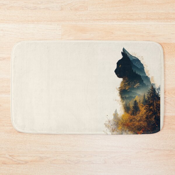 Item preview, Night Cat Double Exposure designed and sold by Ewa Miller.