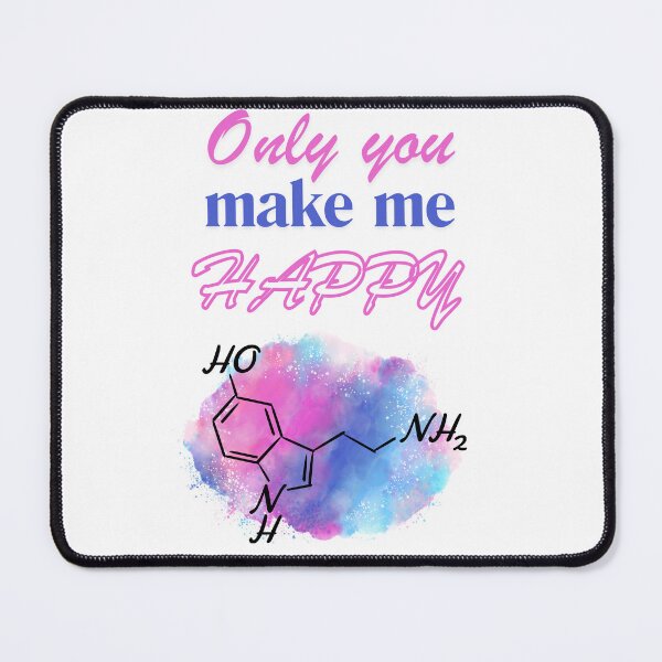 Item preview, Serotonin, medical symbols for psychiatrists, students of medicine and healthcare workers, vibrant watercolor designed and sold by Drawmecute.