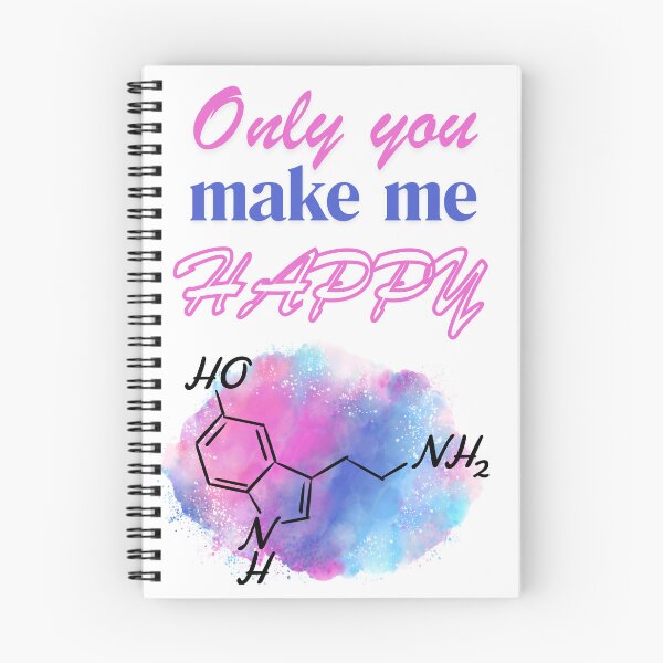 Item preview, Serotonin, medical symbols for psychiatrists, students of medicine and healthcare workers, vibrant watercolor designed and sold by Drawmecute.