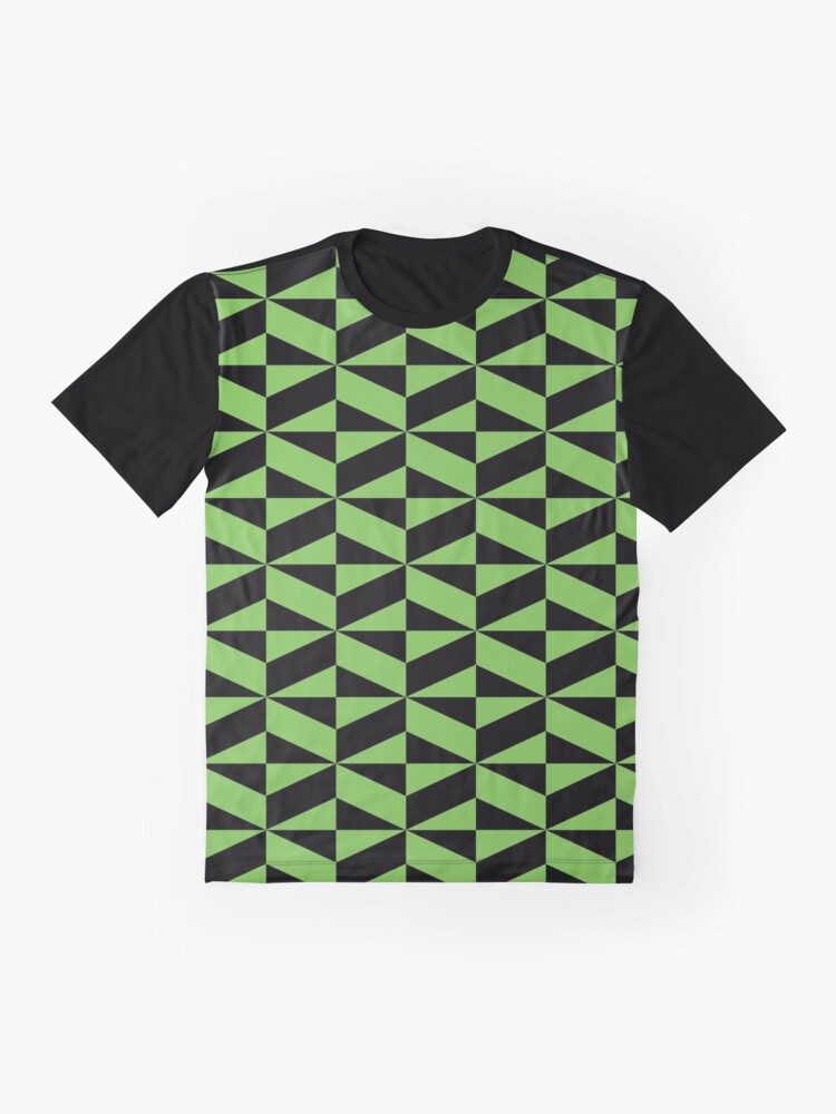 Men's T-shirt with a 3D hexagon effect