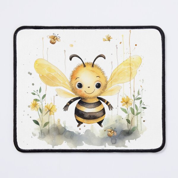 Item preview, Cute Bee Watercolor designed and sold by BLUEFOX05.