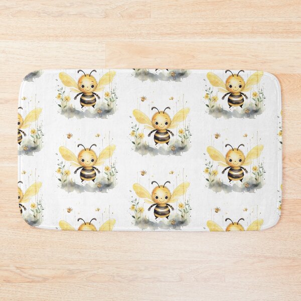 Item preview, Cute Bee Watercolor designed and sold by BLUEFOX05.