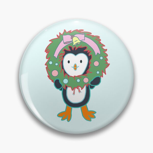 Item preview, Penguin Icycle Wreath designed and sold by PaintSplat.