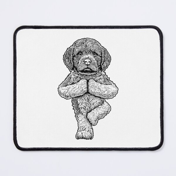 Item preview, Lagotto Romagnolo Yoga Dog Puppy Funny Dogs Tree Pose Asana designed and sold by GrandeDuc.