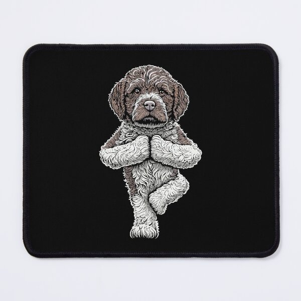 Item preview, Lagotto Romagnolo Yoga Dog Puppy Funny Dogs Tree Pose Asana designed and sold by GrandeDuc.