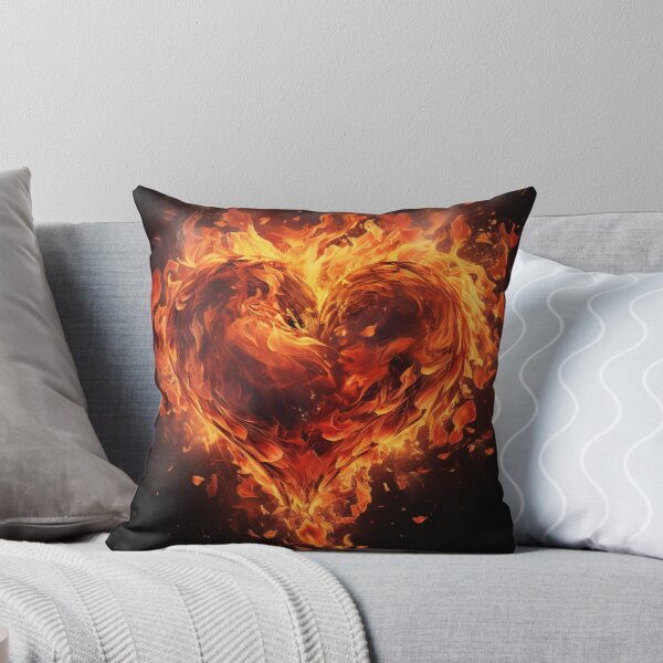 Item preview, Burning Heart In Flames designed and sold by sheprint.