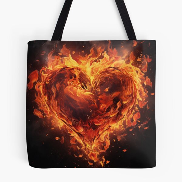 Item preview, Burning Heart In Flames designed and sold by sheprint.