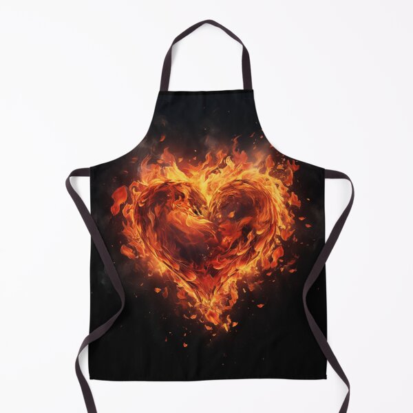 Item preview, Burning Heart In Flames designed and sold by sheprint.