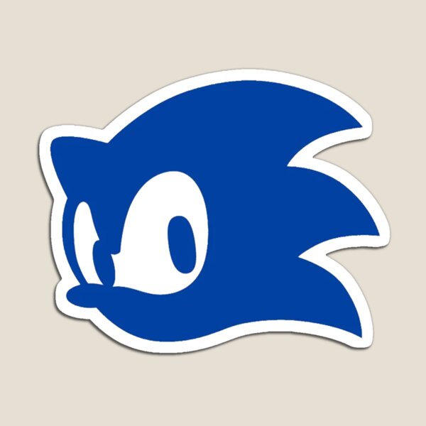 Item preview, Sonic head logo designed and sold by Blumonado.