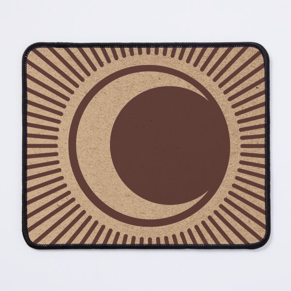 Item preview, Cali Boho-Contemporary Recycled Crescent Moon Eclipse Art designed and sold by BossyCatHome.