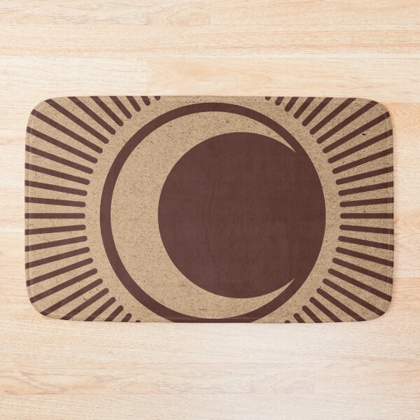 Item preview, Cali Boho-Contemporary Recycled Crescent Moon Eclipse Art designed and sold by BossyCatHome.