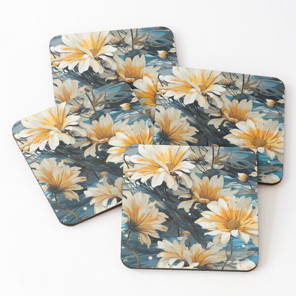 Item preview, Gerbera Tile 10: Radiating Sunshine Smiles in Green-Cladded Sunbeam Fields of Joy designed and sold by TheBrainArt.