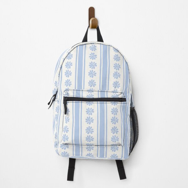 Item preview, VINTAGE CLASSIC SCANDINAVIAN STYLE BOHO STRIPES PASTEL BLUE designed and sold by blomastudios.
