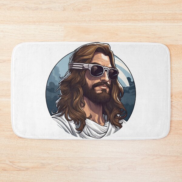 Item preview, Cool jesus wearing sun glasses designed and sold by Snow-Woods.