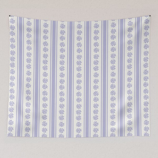 Item preview, VINTAGE CLASSIC SCANDINAVIAN STYLE BOHO STRIPES LILAC designed and sold by blomastudios.