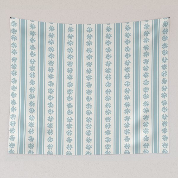 Item preview, VINTAGE CLASSIC SCANDINAVIAN STYLE BOHO STRIPES SAGE GREEN designed and sold by blomastudios.
