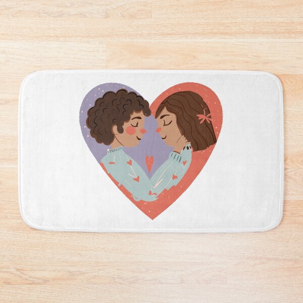 Item preview, Heartfelt Connection: Cute Boy and Girl Illustration, Romantic Gift Ideas, Love Symbol, Valentine's Day Decor designed and sold by HahaHandlesHub.