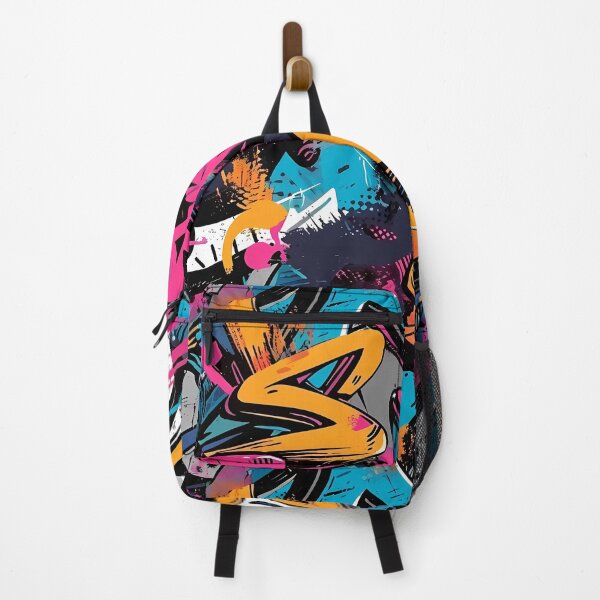 Item preview, Street Art Splash - Vibrant Urban Graffiti Pattern designed and sold by Sir Meow Meow.