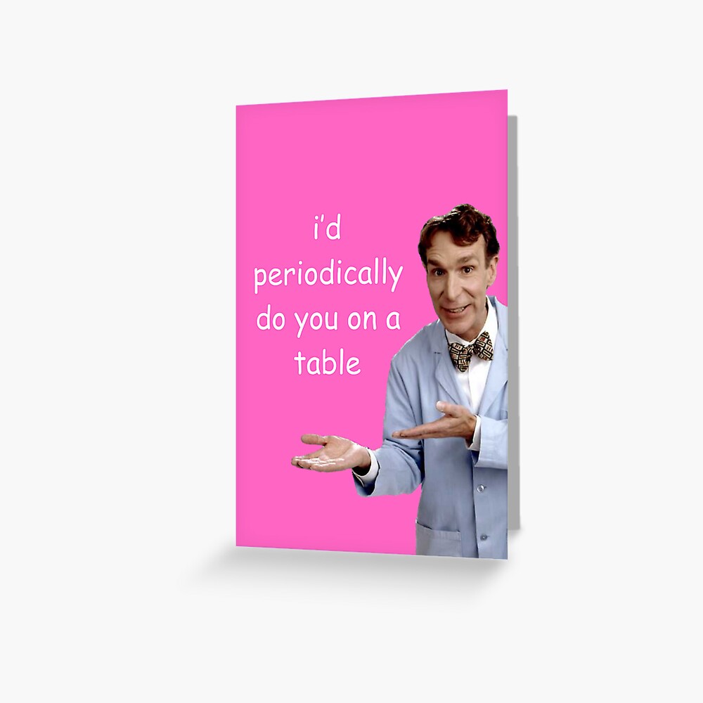 Bill Nye - Meme Valentines Day Card Sticker for Sale by alligatorbite |  Redbubble