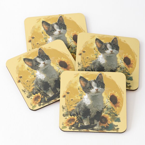Item preview, Sunflower Kitty  designed and sold by Sp3ctrumOfColor.