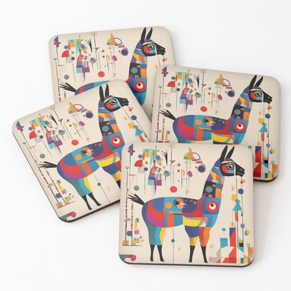Item preview, Colorful Abstract Llama 3 designed and sold by LittleGoblinPrs.