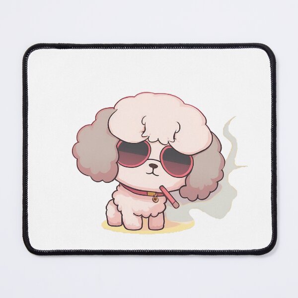 Item preview, Cute dog smoking designed and sold by Zen Lael.