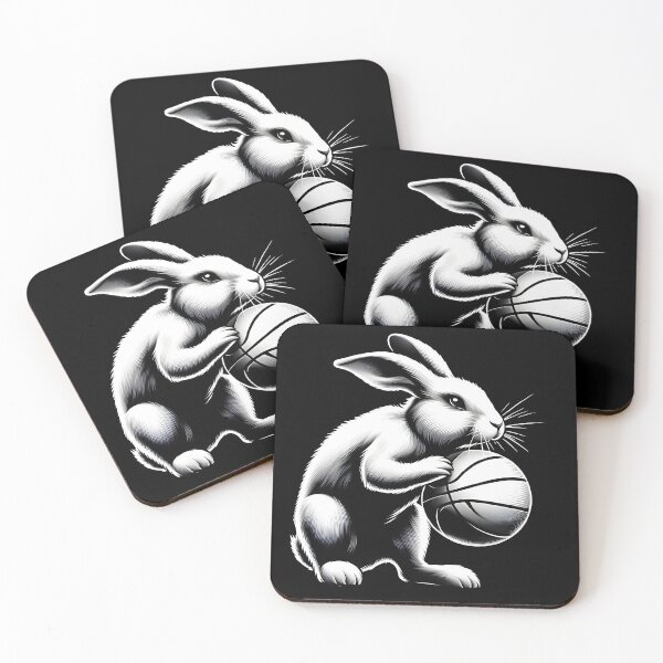 Item preview, Rabbit playing Baketball designed and sold by AlexDesignHub.