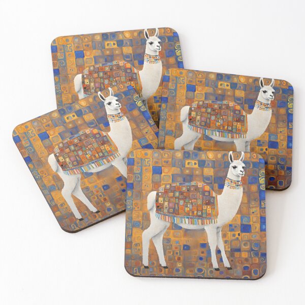 Item preview, Art Nouveau Llama 2 designed and sold by LittleGoblinPrs.