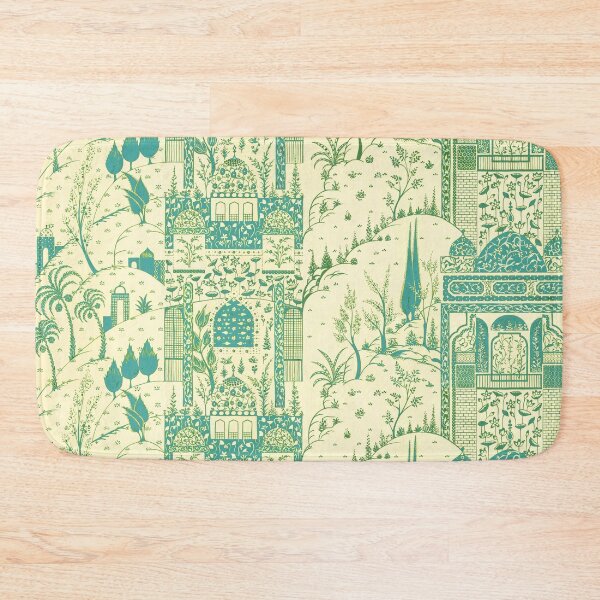Item preview, Indian miniature inspired design, turquoise  designed and sold by MoisOneOffs.