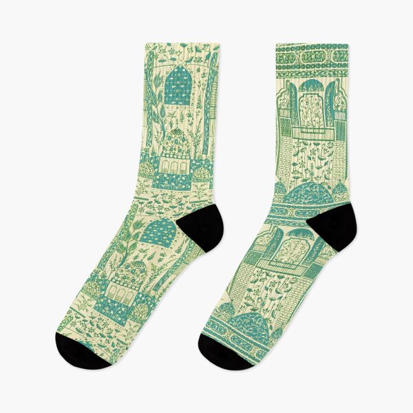Item preview, Indian miniature inspired design, turquoise  designed and sold by MoisOneOffs.
