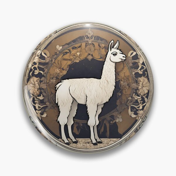 Item preview, Art Nouveau Llama 3 designed and sold by LittleGoblinPrs.