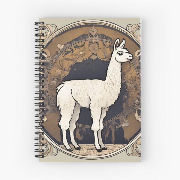 Item preview, Art Nouveau Llama 3 designed and sold by LittleGoblinPrs.