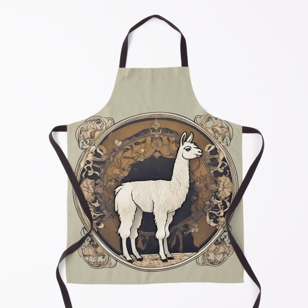 Item preview, Art Nouveau Llama 3 designed and sold by LittleGoblinPrs.