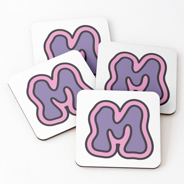 Item preview, M Initial / Letter - Pink n Purple designed and sold by slaysticks.