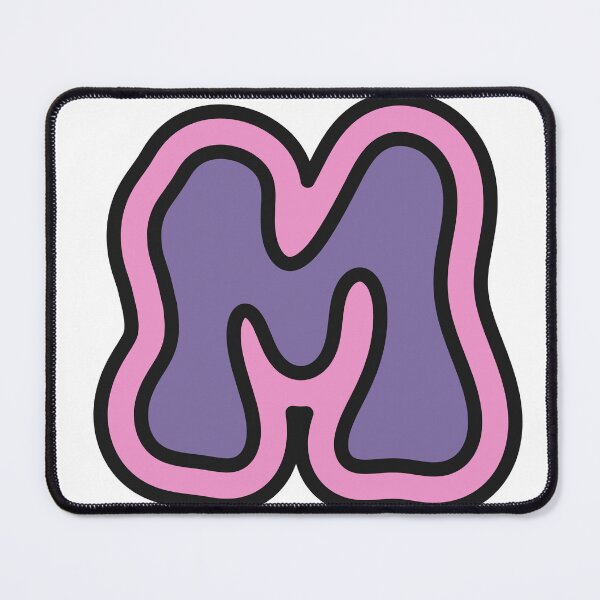 Item preview, M Initial / Letter - Pink n Purple designed and sold by slaysticks.