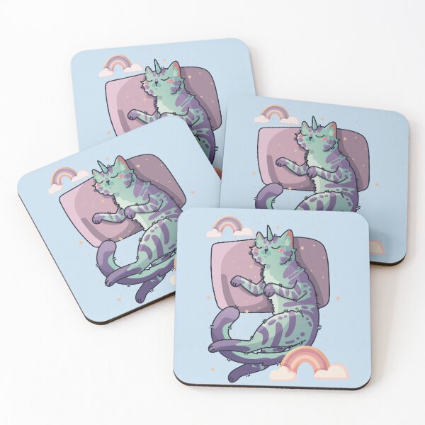 Item preview, Sleeping Unikitty - Kawaii Cat Design  designed and sold by FelineEmporium.