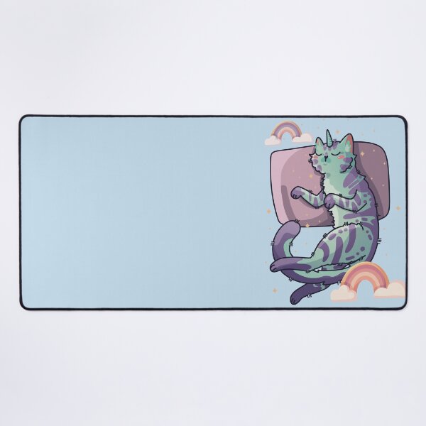 Item preview, Sleeping Unikitty - Kawaii Cat Design designed and sold by FelineEmporium.