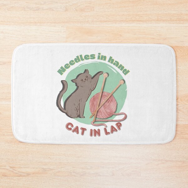 Item preview, Cat and Knitting designed and sold by natalillu.