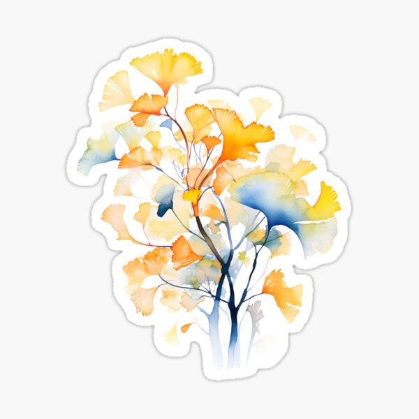 Item preview, Elegant Watercolor Gingko designed and sold by BLUEFOX05.