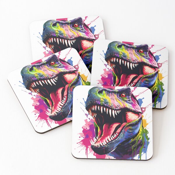 Item preview, Paint Splatter T Rex Tyrannosaurus Dinosaur designed and sold by Melissify.