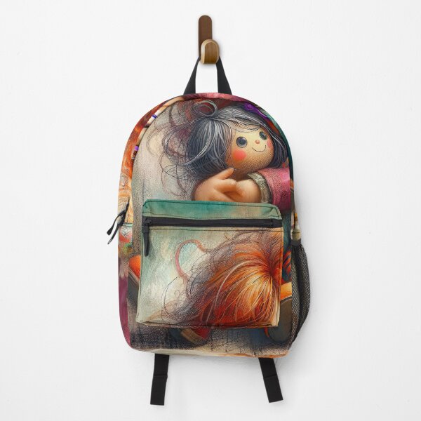 Item preview, Embrace of Imagination - Whimsical Child and Doll Illustration designed and sold by Very Peculiar.