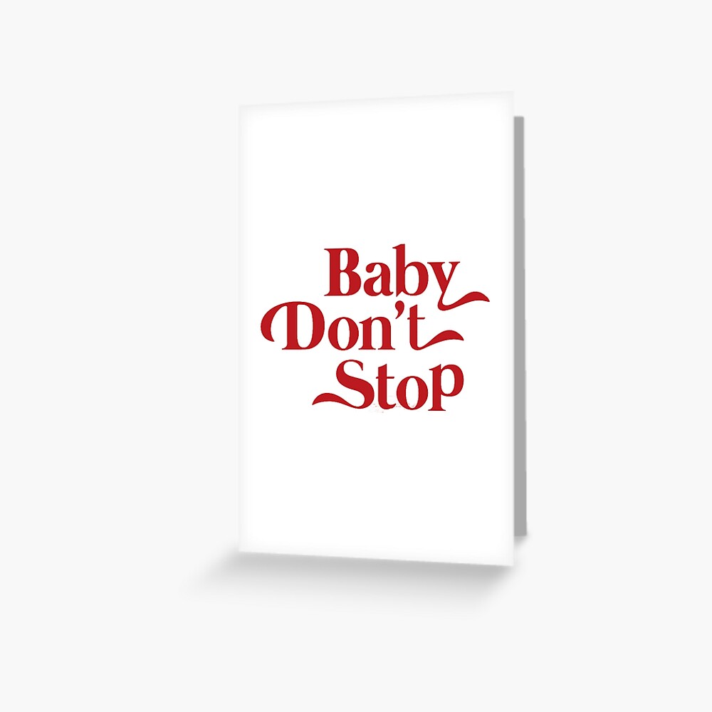 Nct U Baby Don T Stop Logo Greeting Card By Khalilahamer Redbubble