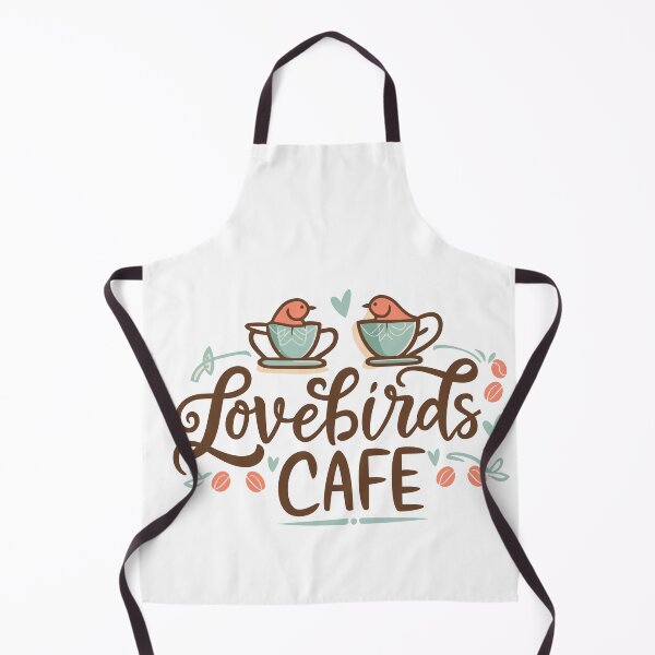 Item preview, Lovebirds Cafe: Romantic Bird Couple in Teacup, Heart and Coffee Bean Decor, Whimsical Love Illustration designed and sold by HahaHandlesHub.