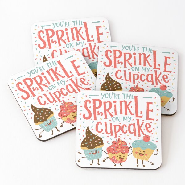 Item preview, Sweet Cupcake Love Collection: Whimsical Cupcake Illustrations with Sprinkles designed and sold by HahaHandlesHub.