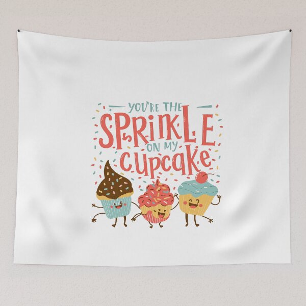Item preview, Sweet Cupcake Love Collection: Whimsical Cupcake Illustrations with Sprinkles designed and sold by HahaHandlesHub.